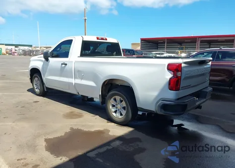 2022 Chevrolet Silverado 1500 2Wd Long Bed Wt из США, поврежденный, VIN 3GCNAAEDXNG590523
